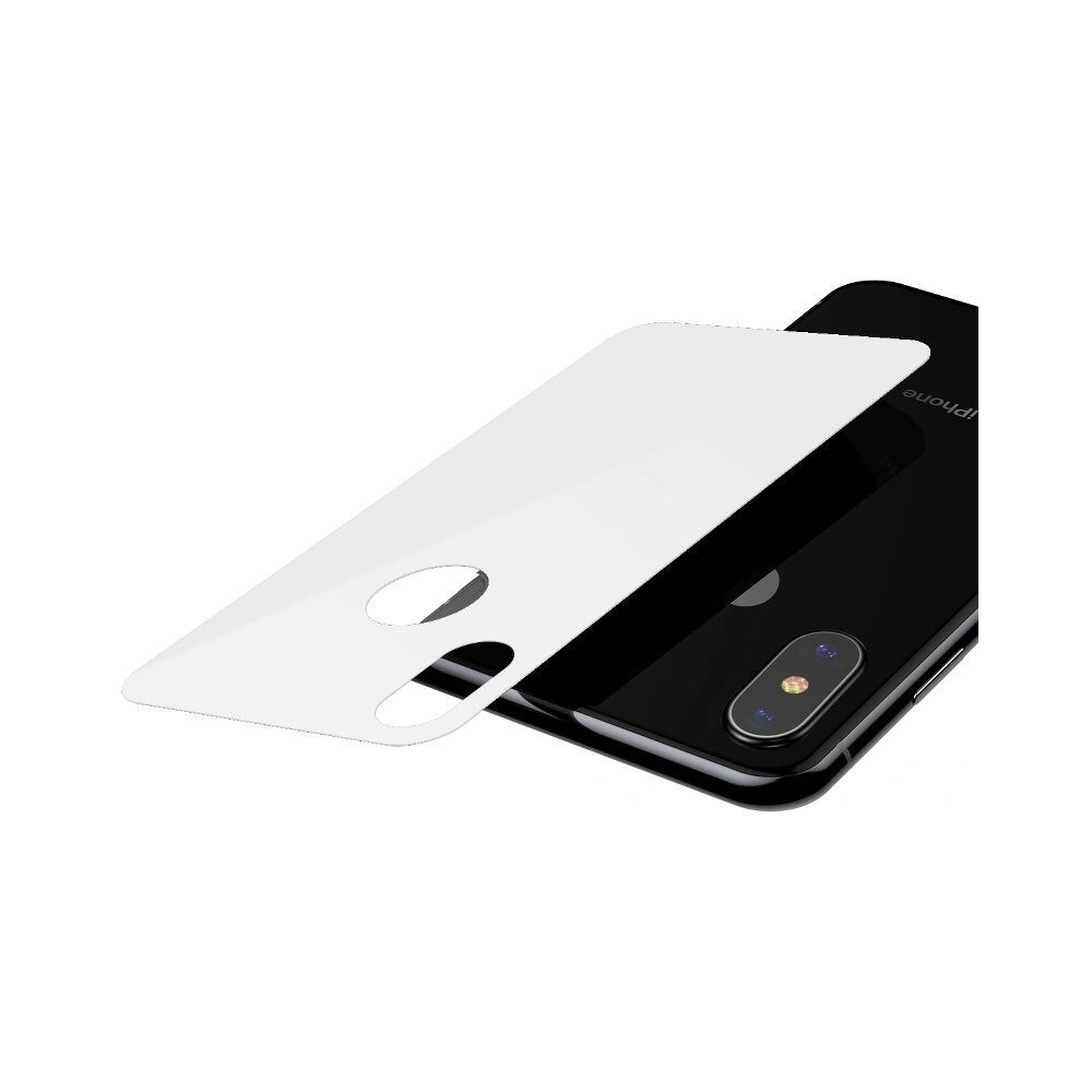 Wholesale Baseus 0.3mm Back Glass iPhone XS/X White - BSU214WHT - {ean13} - Hurt