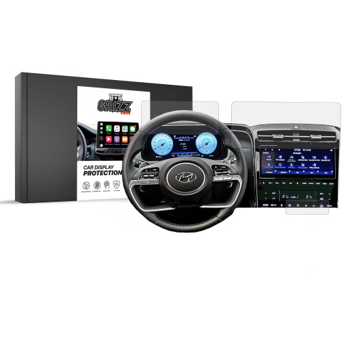 GrizzGlass Distributor - 5904063583379 - GRZ6498 - Matte GrizzGlass CarDisplay Protection Hyundai Tucson 10.25 inch (set) - B2B homescreen