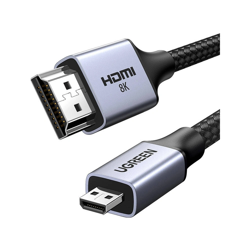 Hurtownia GSM - Micro HDMI - HDMI 8K UGREEN HD164 1m kábel (fekete) - UGR1692 - {ean13} - Hurt