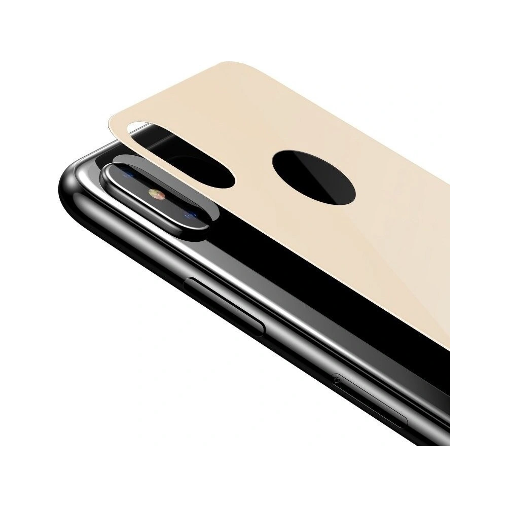 Wholesale Baseus 0.3mm Back Glass iPhone XS/X Gold - BSU215GLD - {ean13} - Hurt