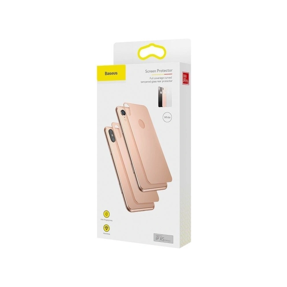 Wholesale Baseus 0.3mm Back Glass iPhone XS/X Gold - BSU215GLD - {ean13} - Hurt