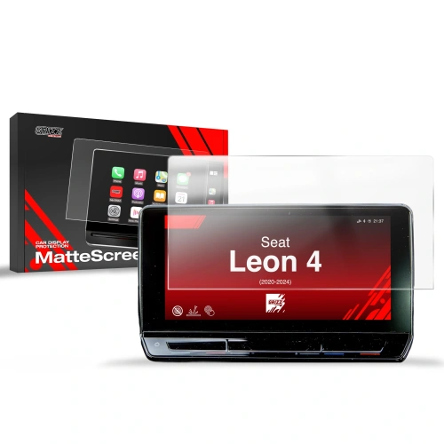 Folia matowa GrizzGlass CarDisplay Protection do Seat Leon 4 10" (2020-2024)