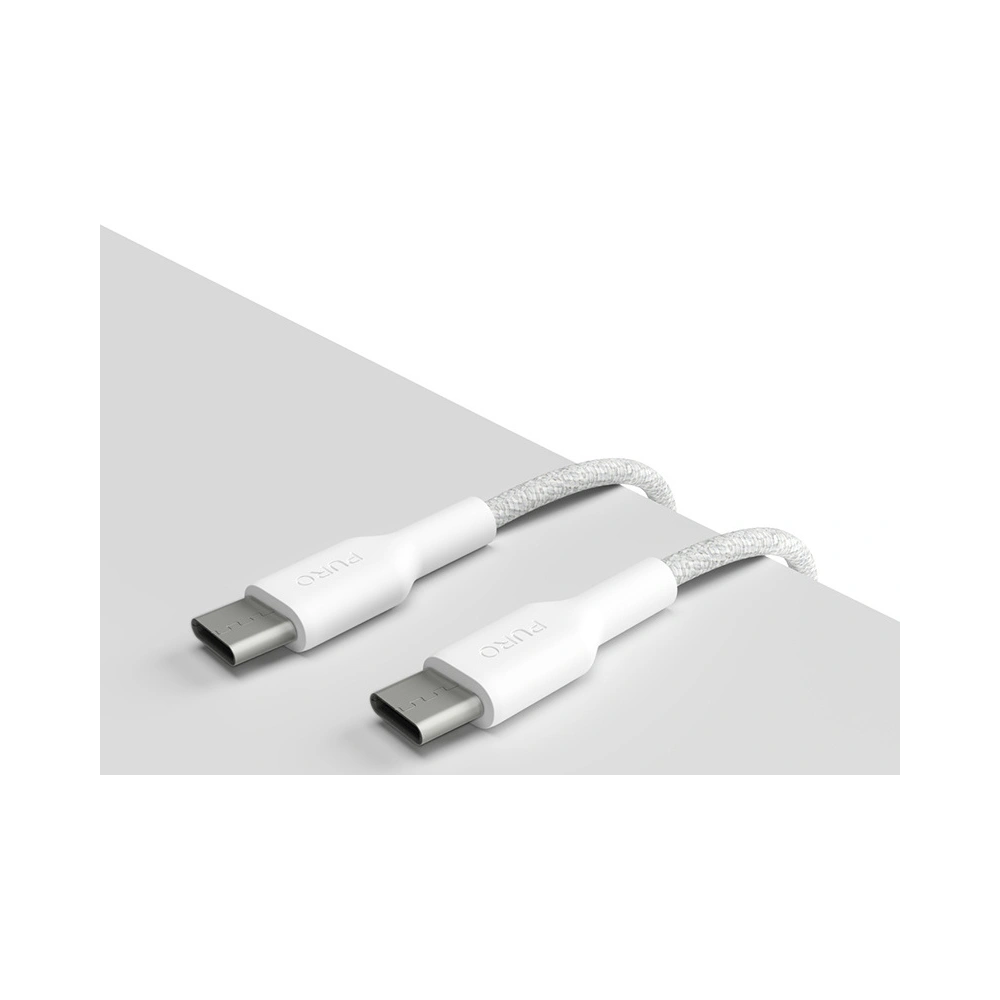 Hurtownia GSM - Kabel PURO Fabric Ultra Strong heavy duty USB-C/USB-C 1,2m (bílý) - PUR730 - {ean13} - Hurt