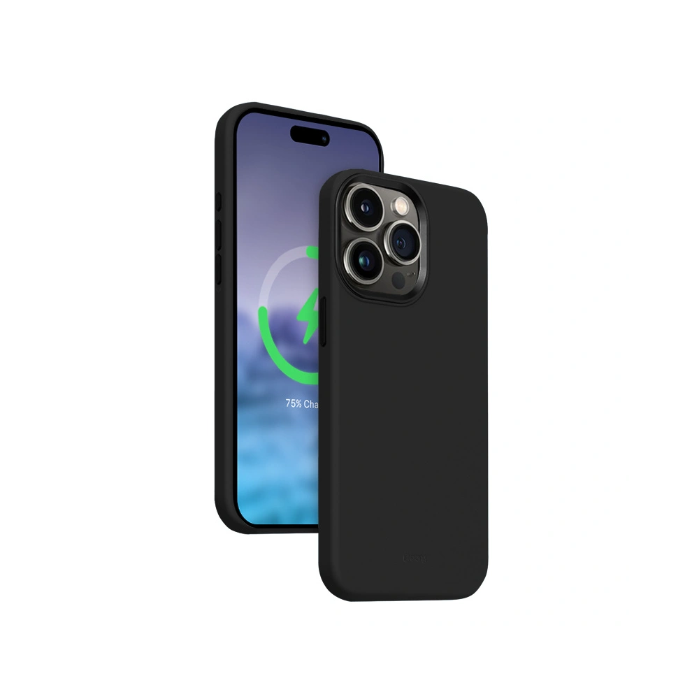 Hurtownia GSM - Etui Crong Color Cover LUX Magnetic Apple iPhone 15 Pro Max MagSafe (negru) - CRG626 - {ean13} - Hurt