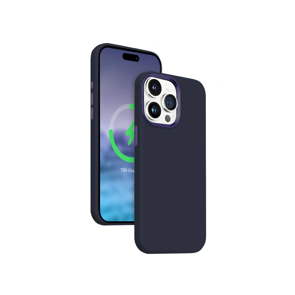 Hurtownia GSM - Etui Crong Color Cover LUX Magnetic Apple iPhone 15 Pro MagSafe (tmavě modrý) - CRG631 - {ean13} - Hurt
