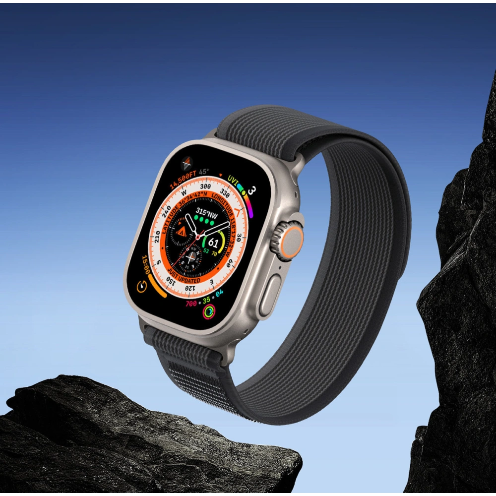 Hurtownia GSM - Pasek Dux Ducis Strap YJ Apple Watch 4/5/6/7/SE/8/9/Ultra 44/45/49mm czarno-szary - DDS1808 - {ean13} - Hurt