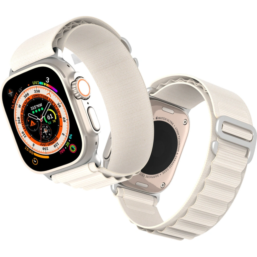 Wholesale Dux Ducis Strap GS Apple Watch 4/5/6/7/SE/8/9/Ultra 44/45/49mm white - DDS1813 - {ean13} - Hurt