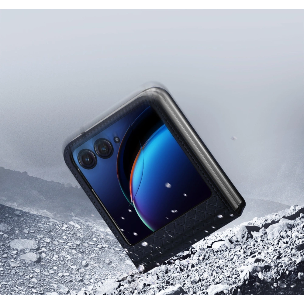 Dux Ducis Bril Case für Motorola Razr 40 Ultra blau