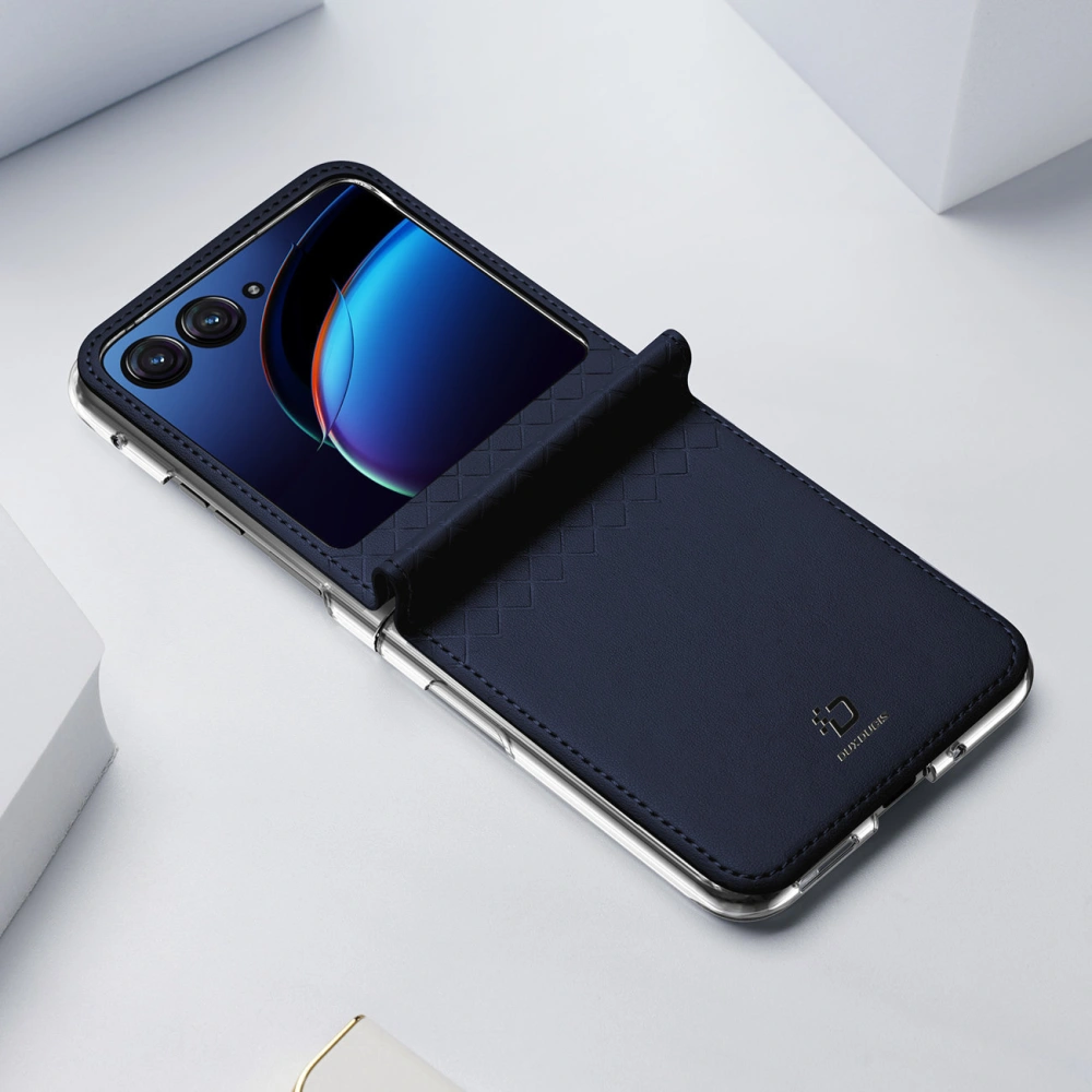 Dux Ducis Bril Case für Motorola Razr 40 Ultra blau