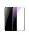 Tvrzené sklo Baseus 0.2mm iPhone XR s černým rámem (Anti Bluelight)