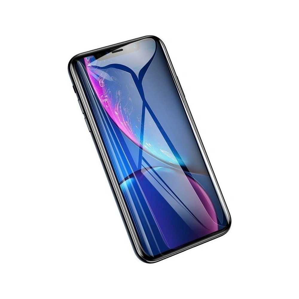Hurtownia GSM - Szkło hartowane Baseus 0.2mm iPhone XR z czarną ramką (Anti Bluelight) - BSU224BLK - {ean13} - Hurt