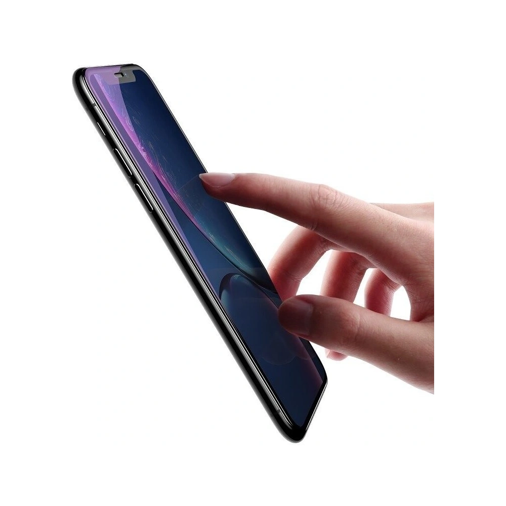 Hurtownia GSM - Szkło hartowane Baseus 0.2mm iPhone XR z czarną ramką (Anti Bluelight) - BSU224BLK - {ean13} - Hurt