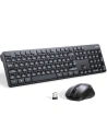Set wireless 2w1 UGREEN MK006 mouse + keyboard 2.4GHz plug&play negru