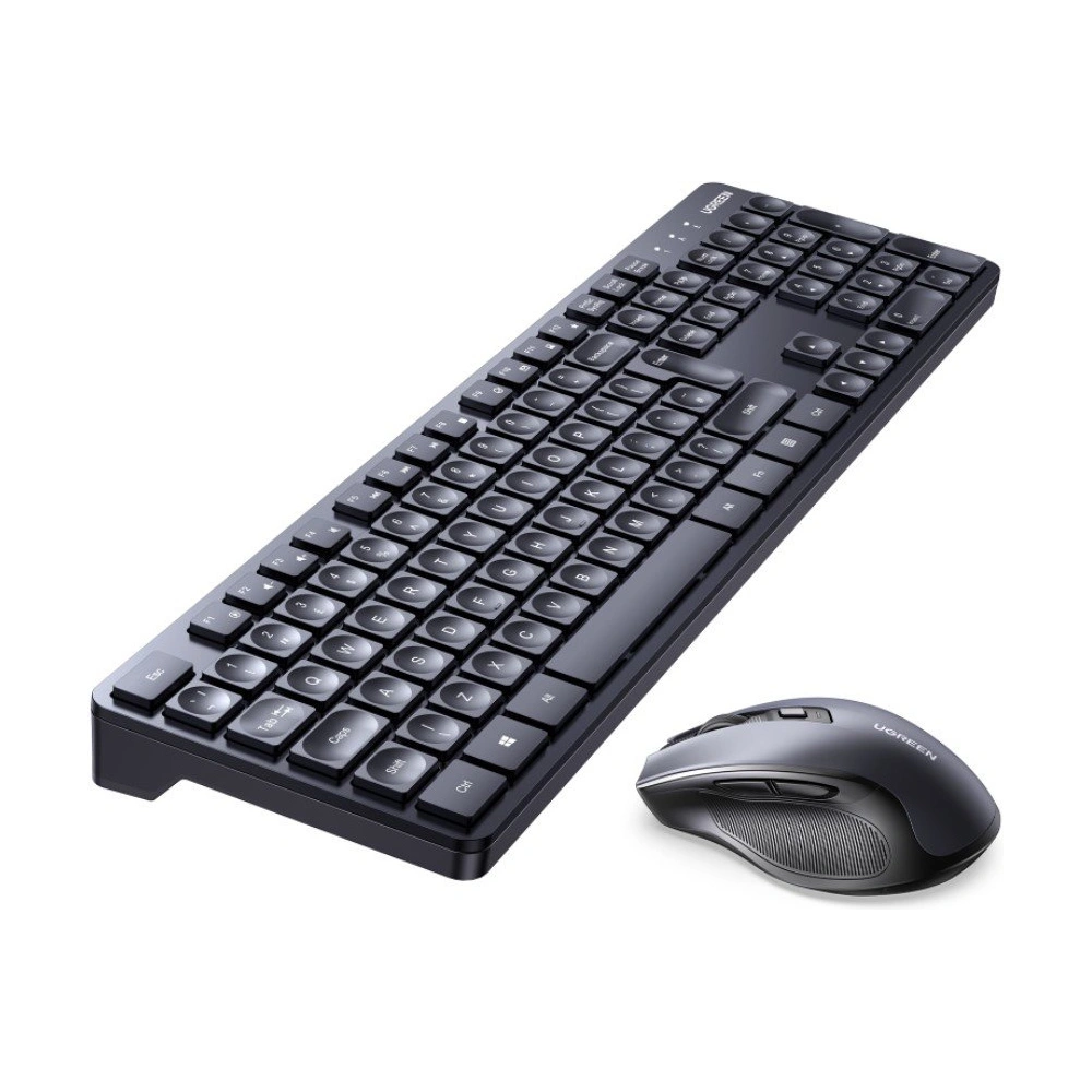 Hurtownia GSM - Bezdrátový set 2w1 UGREEN MK006 myš + klávesnice 2.4GHz plug&play černý - UGR1694 - {ean13} - Hurt