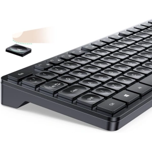 Hurtownia GSM - Vezeték nélküli 2w1 UGREEN MK006 egér + billentyűzet 2.4GHz plug&play fekete - UGR1694 - {ean13} - Hurt