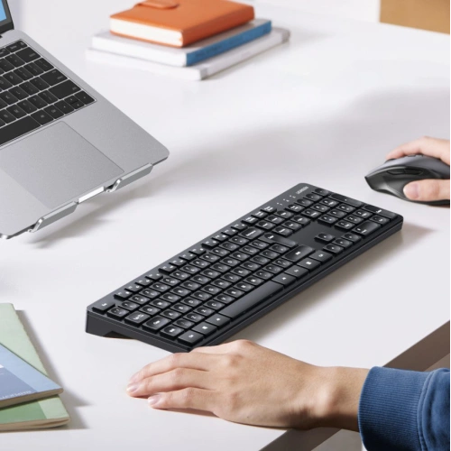 Zestaw bezprzewodowy 2w1 UGREEN MK006 mysz + klawiatura 2.4GHz plug&play czarny