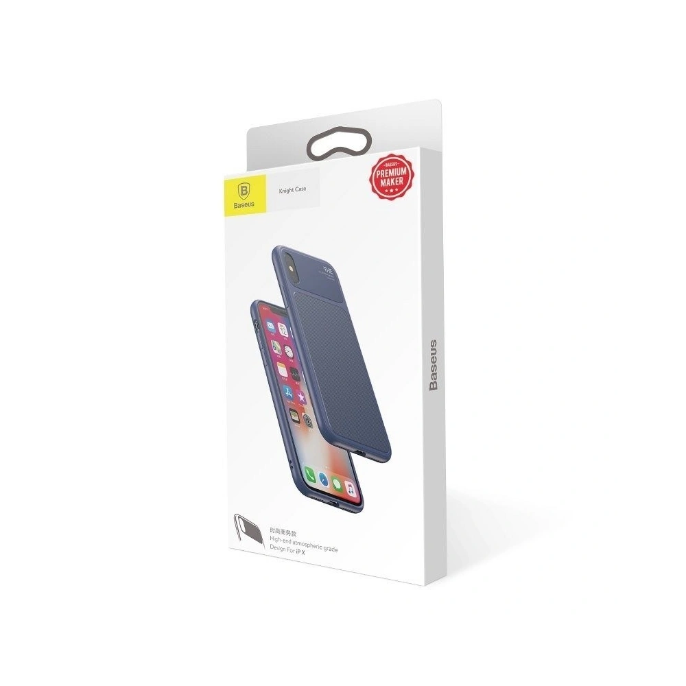Hurtownia GSM - Etui Baseus Knight Case pentru iPhone X / XS (albastru) - BSU229BLU - {ean13} - Hurt