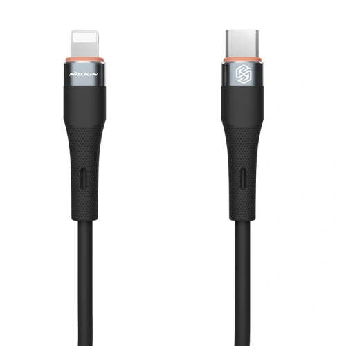 Kabel Nillkin Data Cable Flowspeed Silicon USB-C/Lightning, PD, 27W czarny