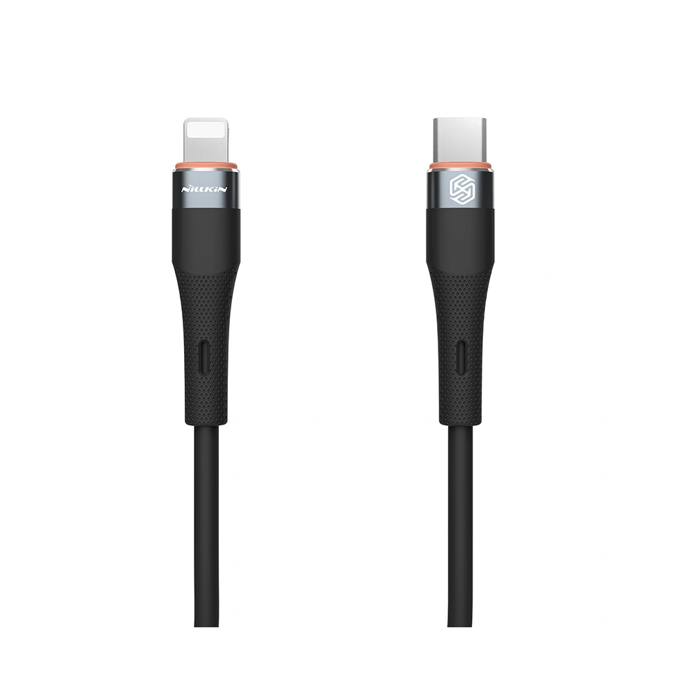 Hurtownia GSM - Kabel Nillkin Data Cable Flowspeed Silicon USB-C/Lightning, PD, 27W černý - NLK1190 - {ean13} - Hurt