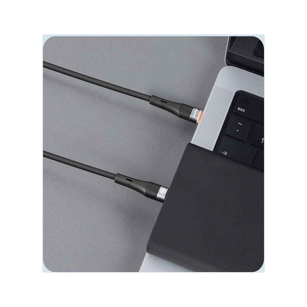 Hurtownia GSM - Kabel Nillkin Datenkabel Flowspeed Silikon USB-C/USB-C, PD, 60W schwarz - NLK1191 - {ean13} - Hurt