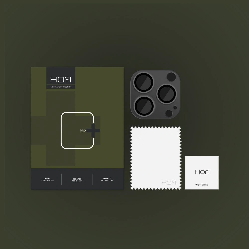 Hurtownia GSM - Sklo na objektiv aparátu Hofi Fullcam Pro+ Apple iPhone 15 Pro/15 Pro Max Black - HOFI414 - {ean13} - Hurt
