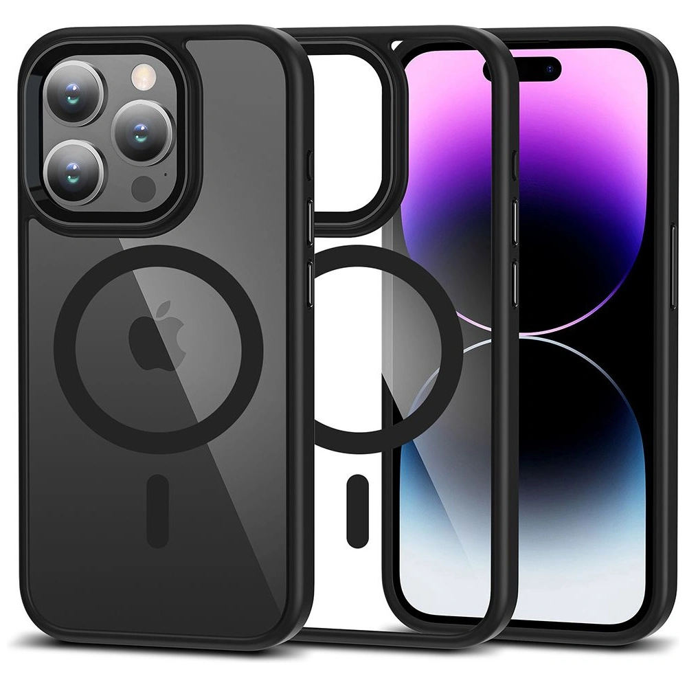 Wholesale Tech-Protect Magmat Magsafe Apple iPhone 15 Pro Max black/clear - THP2217 - {ean13} - Hurt