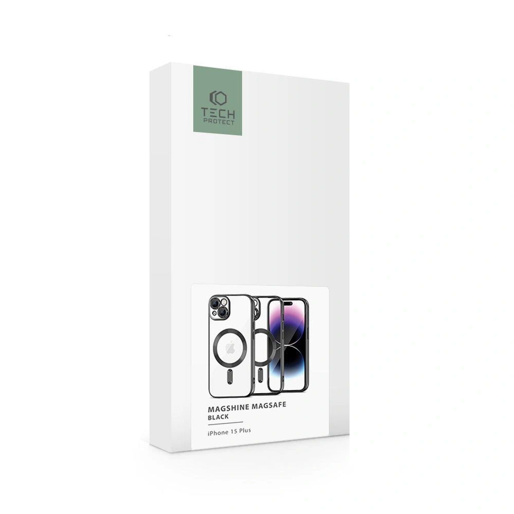 Hurtownia GSM - Etui Tech-Protect Magshine Magsafe Apple iPhone 15 Plus / 14 Plus černé - THP2222 - {ean13} - Hurt