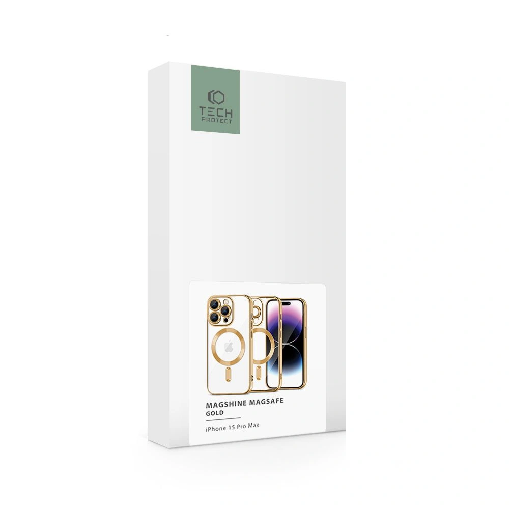 Hurtownia GSM - Etui Tech-Protect Magshine Magsafe Apple iPhone 15 Pro Max zlatá - THP2224 - {ean13} - Hurt