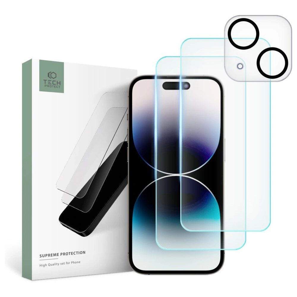 Wholesale Tech-Protect Supreme Set Apple iPhone 15 Plus / 14 Plus clear [2+1 PACK] - THP2227 - {ean13} - Hurt