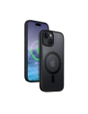 Case Crong Hybrid Frost MAG Cover Apple iPhone 15 Plus / 14 Plus MagSafe (schwarz)