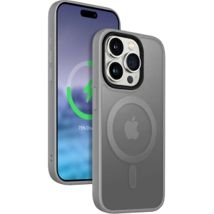 Hurtownia GSM - Etui Crong Hybrid Frost MAG Cover Apple iPhone 15 Pro Max MagSafe (šedá) - CRG644 - {ean13} - Hurt