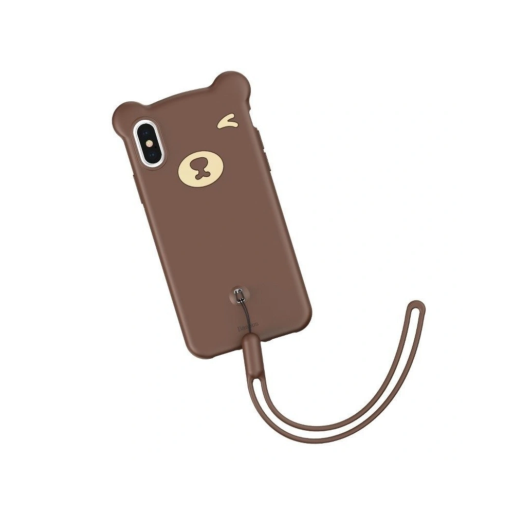 Hurtownia GSM - Etui Baseus Bear iPhone X / XS - hnědé - BSU236BR - {ean13} - Hurt