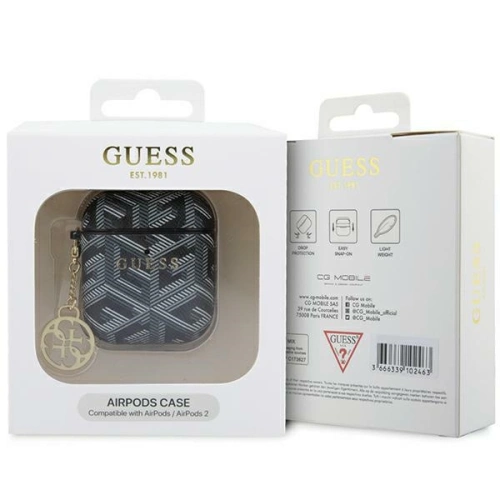Etui Guess GUA2PGCE4CK Apple AirPods 1/2 cover GCube Charm czarny/black