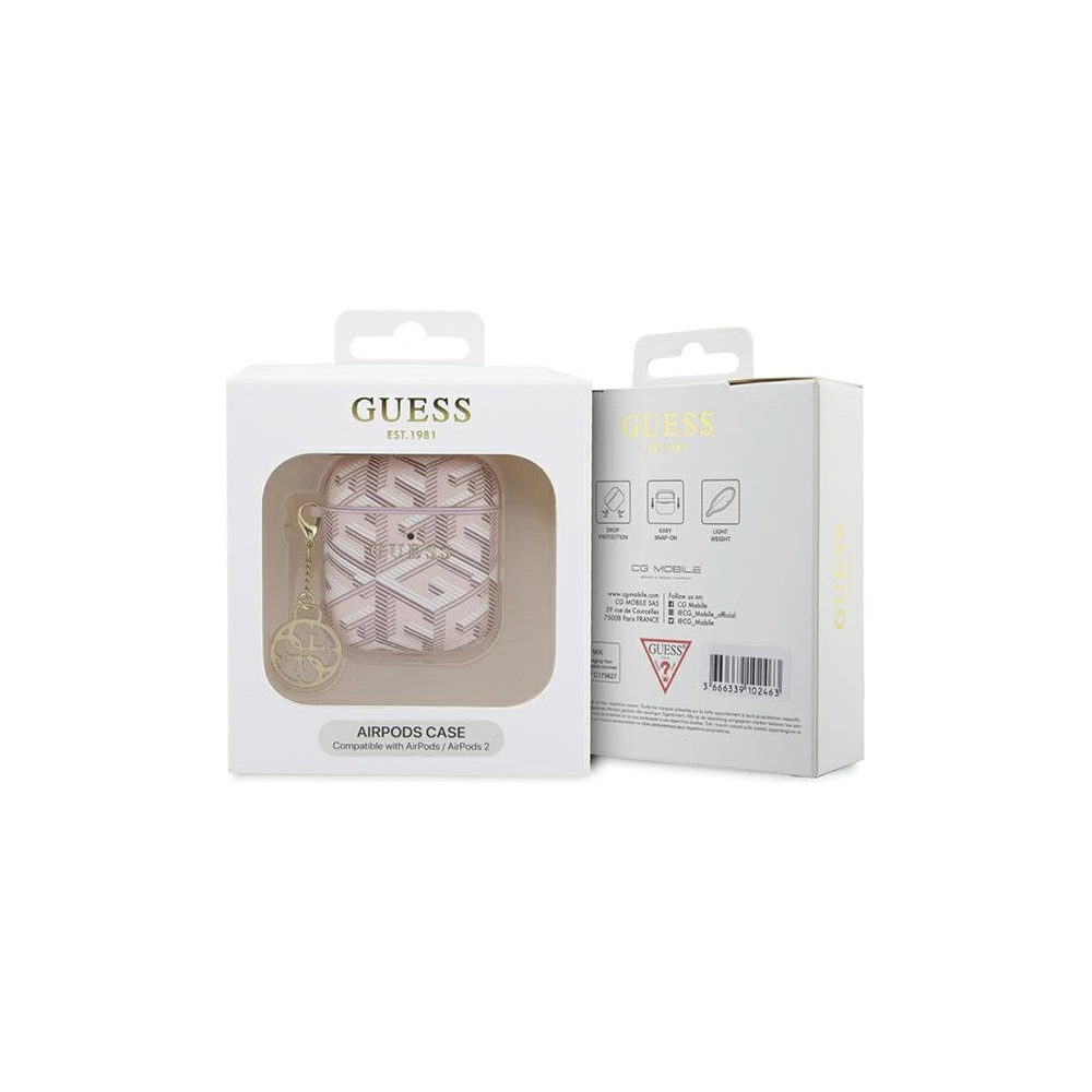 Hurtownia GSM - Etui Guess GUA2PGCE4CP Apple AirPods 1/2 borító GCube Charm rózsaszín/pink - GUE2770 - {ean13} - Hurt