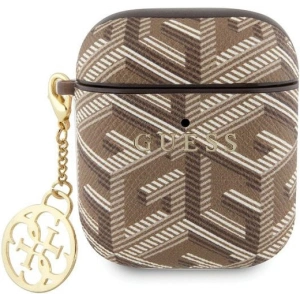 Hurtownia GSM - Etui Guess GUA2PGCE4CW Appple AirPods 1/2 kryt GCube Charm hnědý/brown - GUE2771 - {ean13} - Hurt