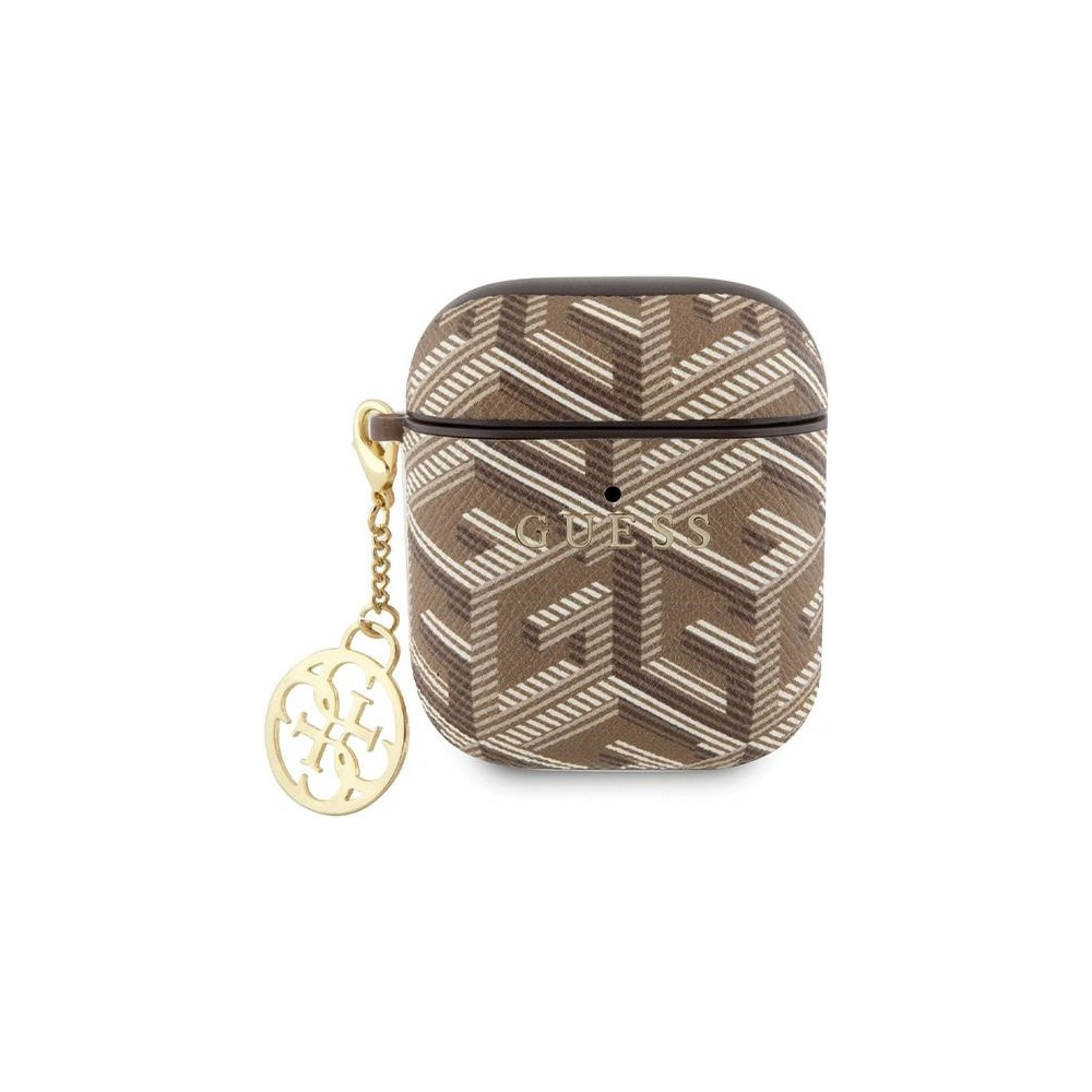 Hurtownia GSM - Etui Guess GUA2PGCE4CW Appple AirPods 1/2 kryt GCube Charm hnědý/brown - GUE2771 - {ean13} - Hurt