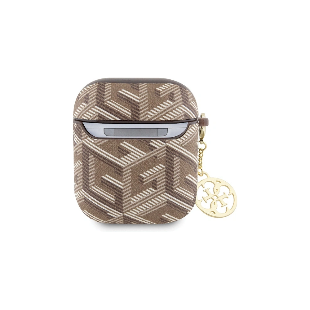 Hurtownia GSM - Etui Guess GUA2PGCE4CW pentru Apple AirPods 1/2 capac GCube Charm maro/brown - GUE2771 - {ean13} - Hurt
