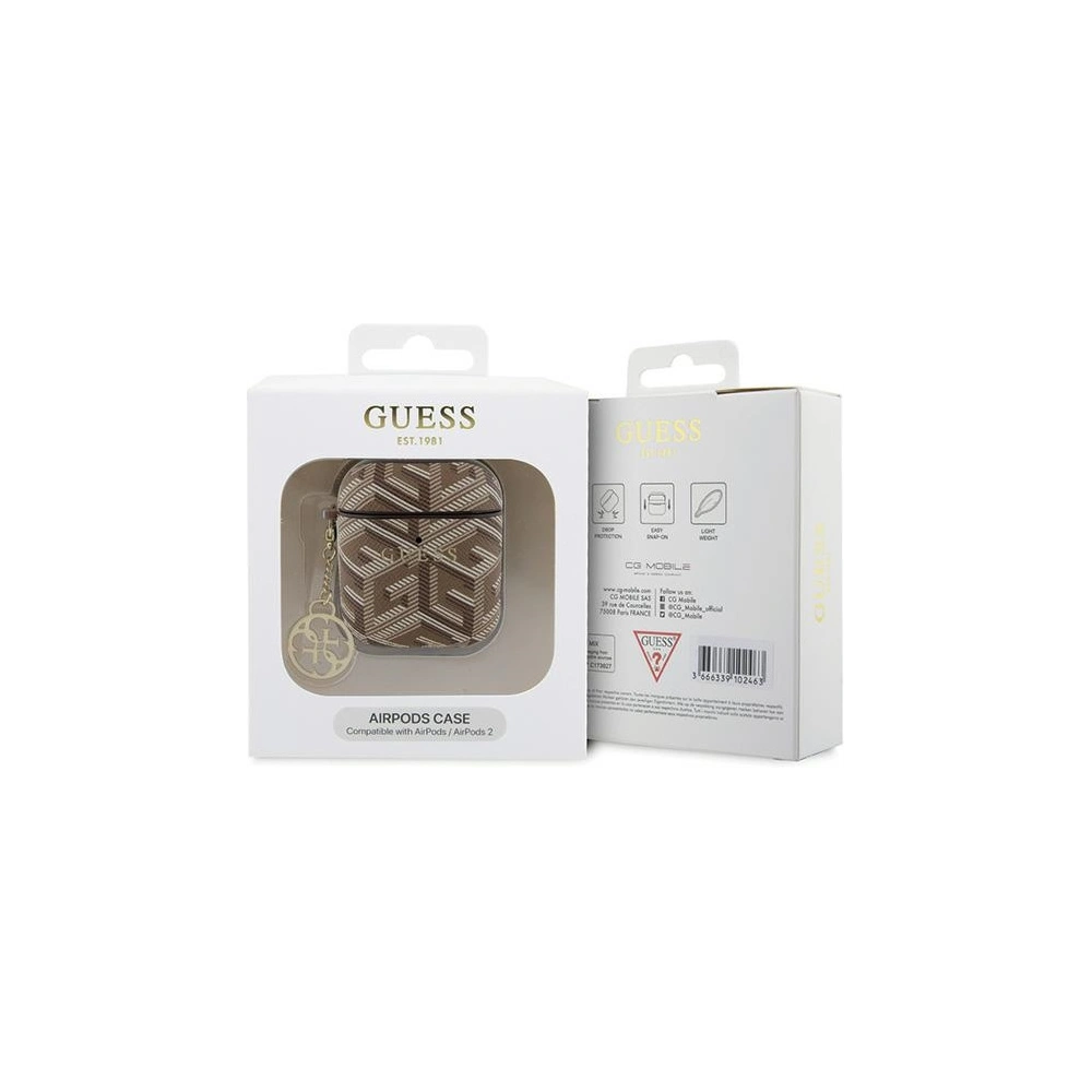 Hurtownia GSM - Etui Guess GUA2PGCE4CW pentru Apple AirPods 1/2 capac GCube Charm maro/brown - GUE2771 - {ean13} - Hurt