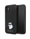 Karl Lagerfeld KLHCN61SMHCNPK iPhone 11/XR hardcase Silicone C Metal Pin black