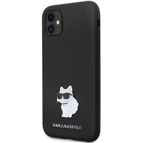 Etui Karl Lagerfeld KLHCN61SMHCNPK iPhone 11/XR hardcase Silicone C Metal Pin czarny/black