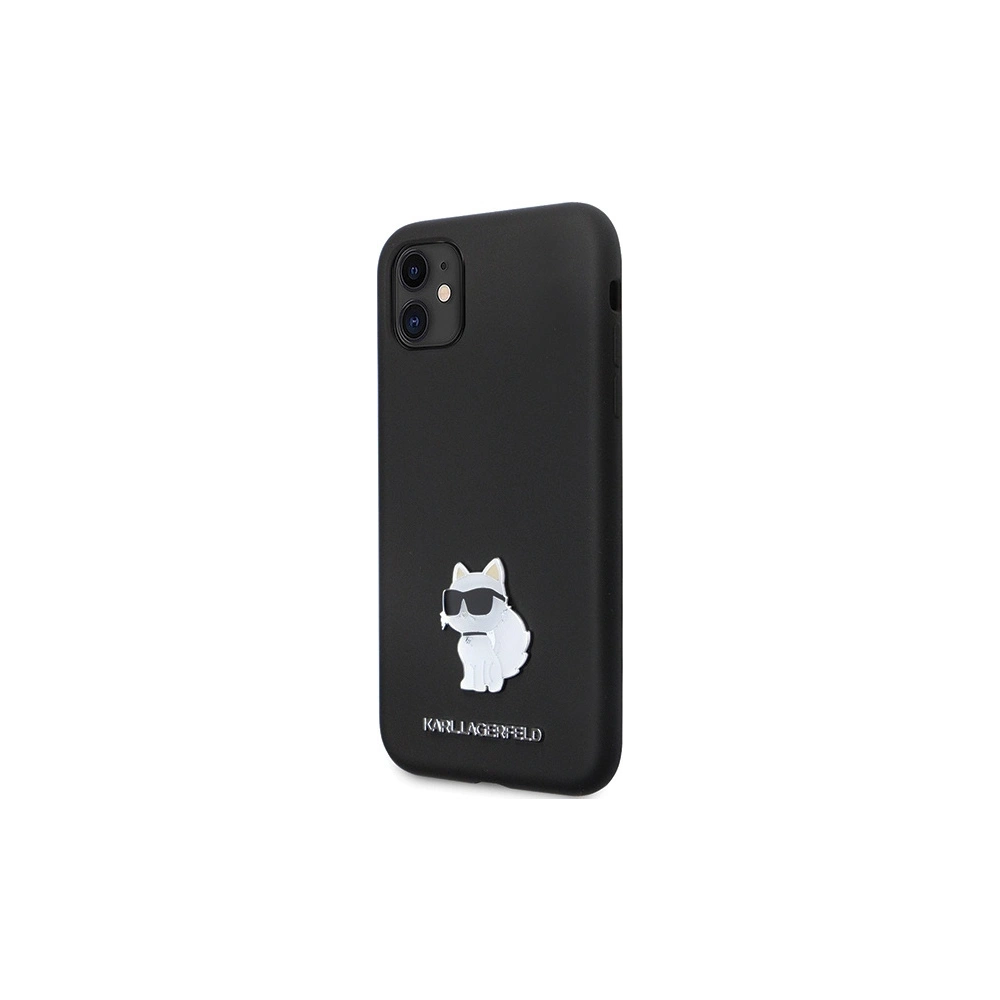 Wholesale Karl Lagerfeld KLHCN61SMHCNPK iPhone 11/XR hardcase Silicone C Metal Pin black - KLD1634 - {ean13} - Hurt