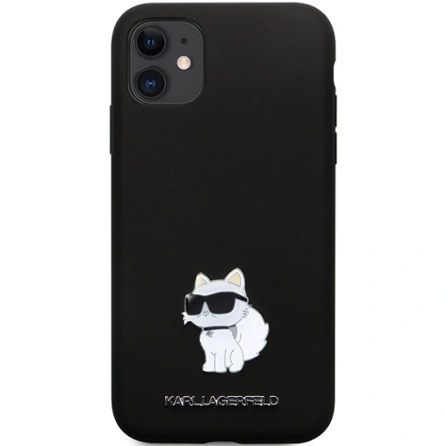 Etui Karl Lagerfeld KLHCN61SMHCNPK iPhone 11/XR hardcase Silicone C Metal Pin czarny/black
