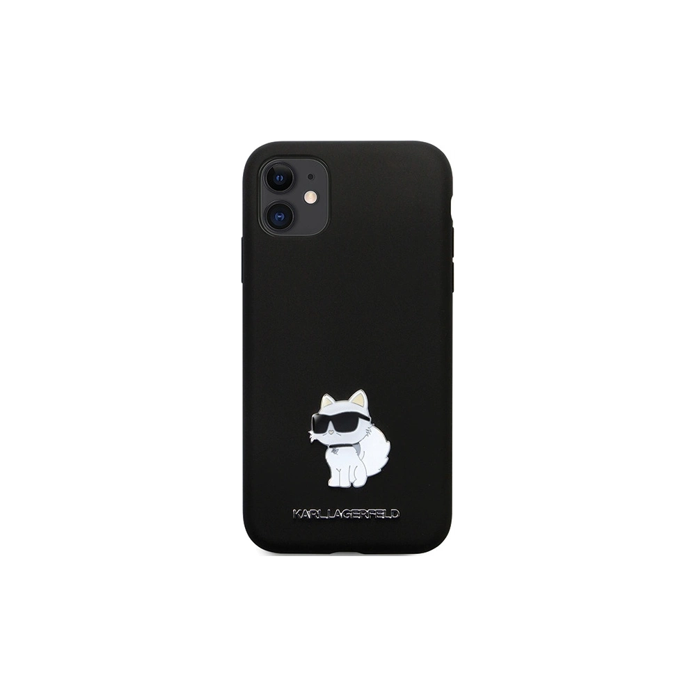 Wholesale Karl Lagerfeld KLHCN61SMHCNPK iPhone 11/XR hardcase Silicone C Metal Pin black - KLD1634 - {ean13} - Hurt