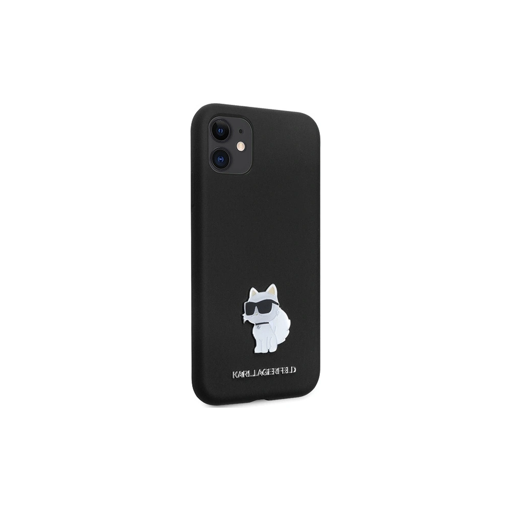 Wholesale Karl Lagerfeld KLHCN61SMHCNPK iPhone 11/XR hardcase Silicone C Metal Pin black - KLD1634 - {ean13} - Hurt