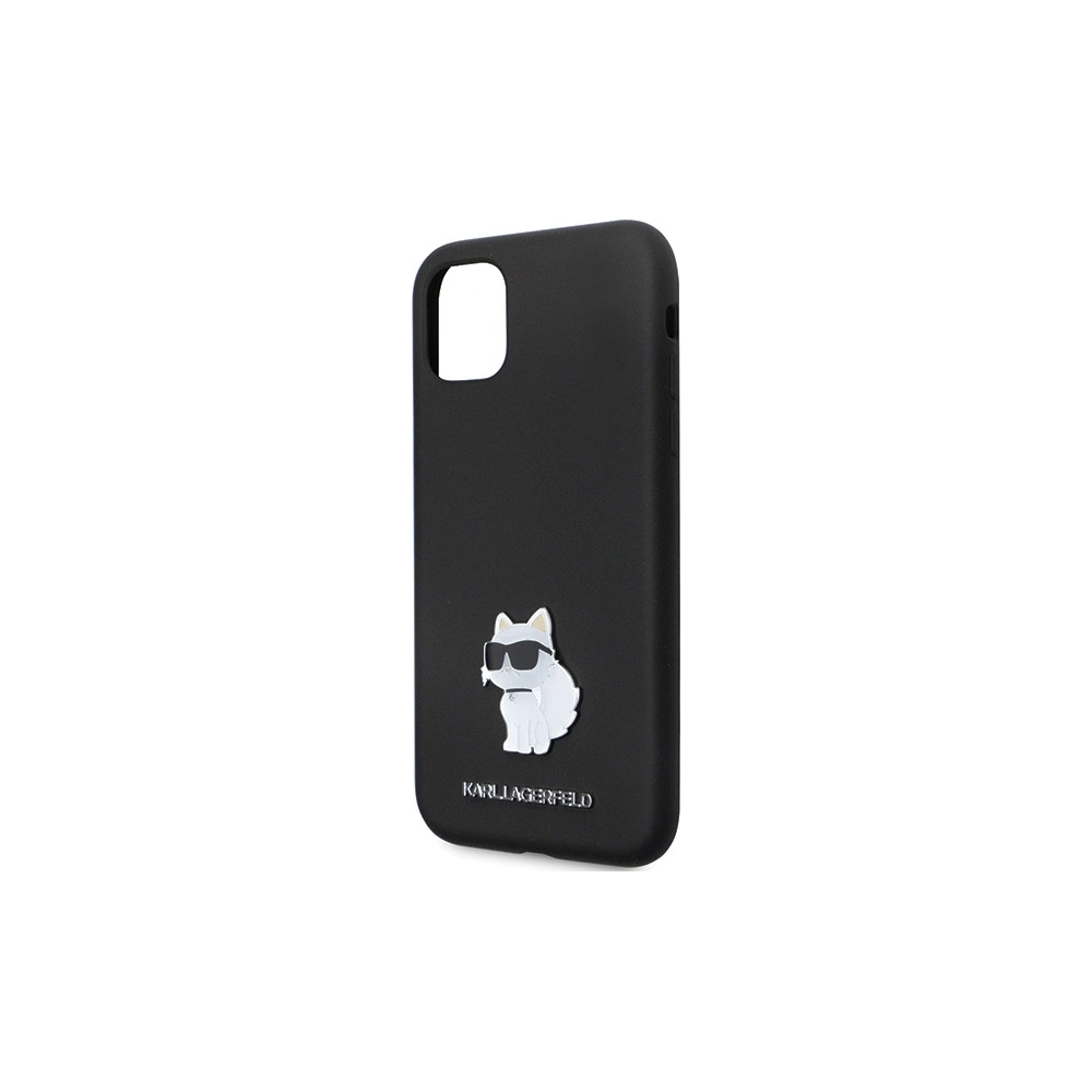 Wholesale Karl Lagerfeld KLHCN61SMHCNPK iPhone 11/XR hardcase Silicone C Metal Pin black - KLD1634 - {ean13} - Hurt