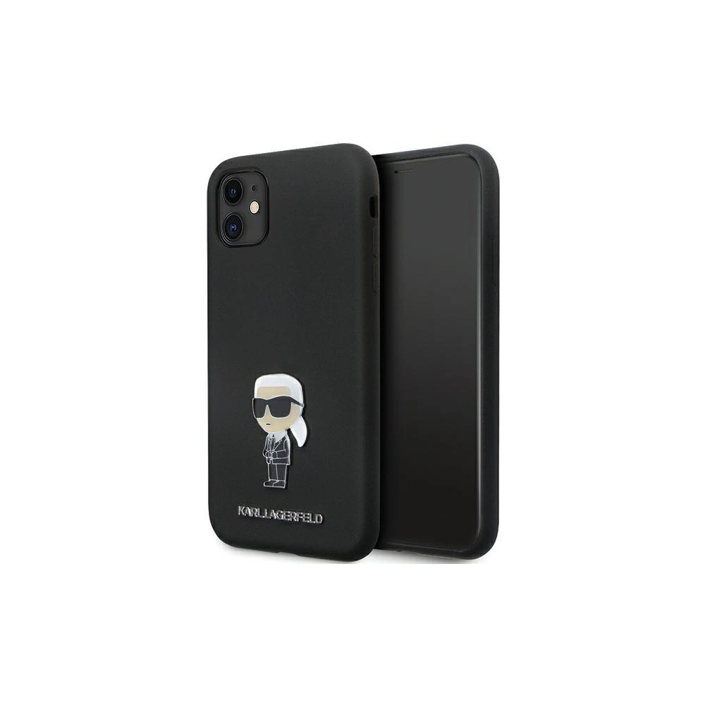 Wholesale Karl Lagerfeld KLHCN61SMHKNPK iPhone 11/XR Silicone Ikonik Metal Pin black - KLD1635 - {ean13} - Hurt