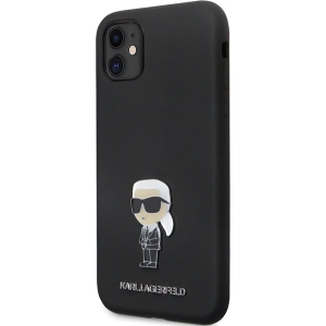 Hurtownia GSM - Etui Karl Lagerfeld KLHCN61SMHKNPK iPhone 11/XR Silicon Ikonik Metal Pin negru/black - KLD1635 - {ean13} - Hurt