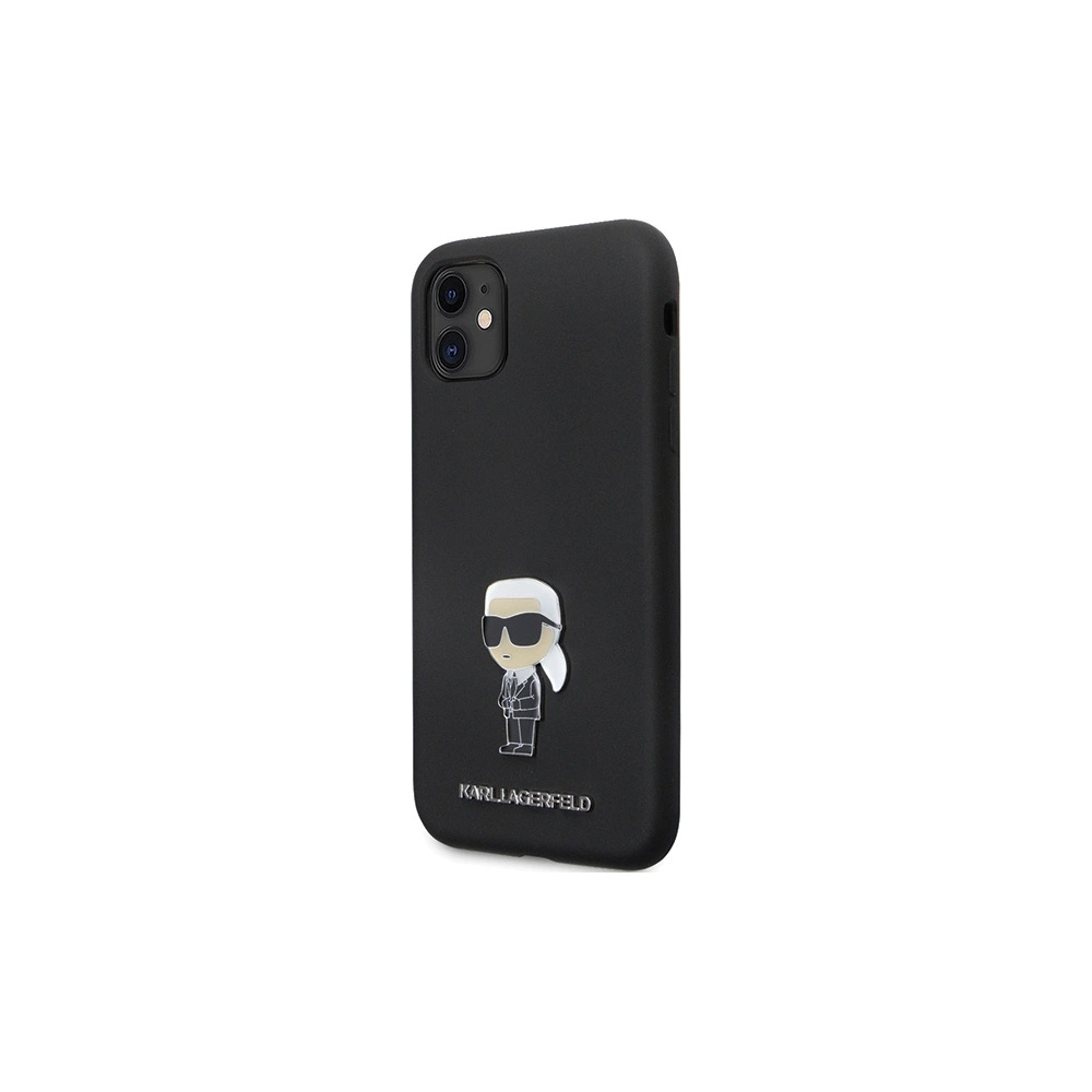 Wholesale Karl Lagerfeld KLHCN61SMHKNPK iPhone 11/XR Silicone Ikonik Metal Pin black - KLD1635 - {ean13} - Hurt