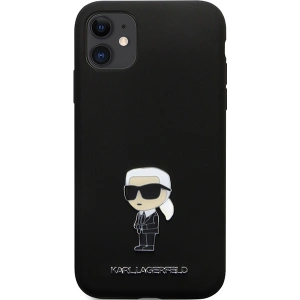 Hurtownia GSM - Etui Karl Lagerfeld KLHCN61SMHKNPK iPhone 11/XR Silicon Ikonik Metal Pin negru/black - KLD1635 - {ean13} - Hurt