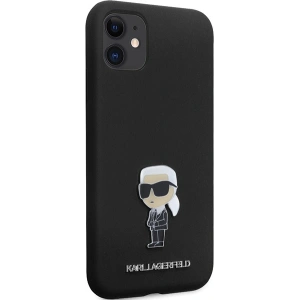 Hurtownia GSM - Etui Karl Lagerfeld KLHCN61SMHKNPK iPhone 11/XR Silicon Ikonik Metal Pin negru/black - KLD1635 - {ean13} - Hurt